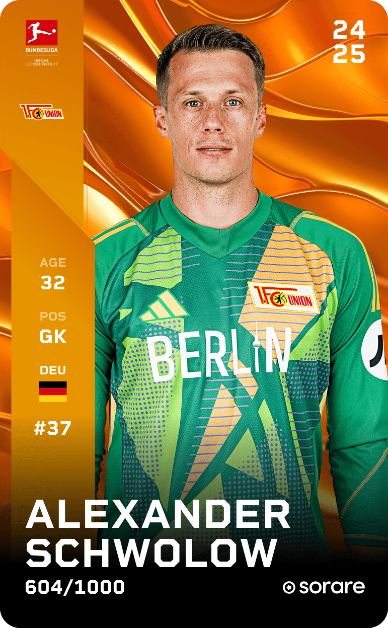 Alexander Schwolow 2024-25 • Limited 604/1000