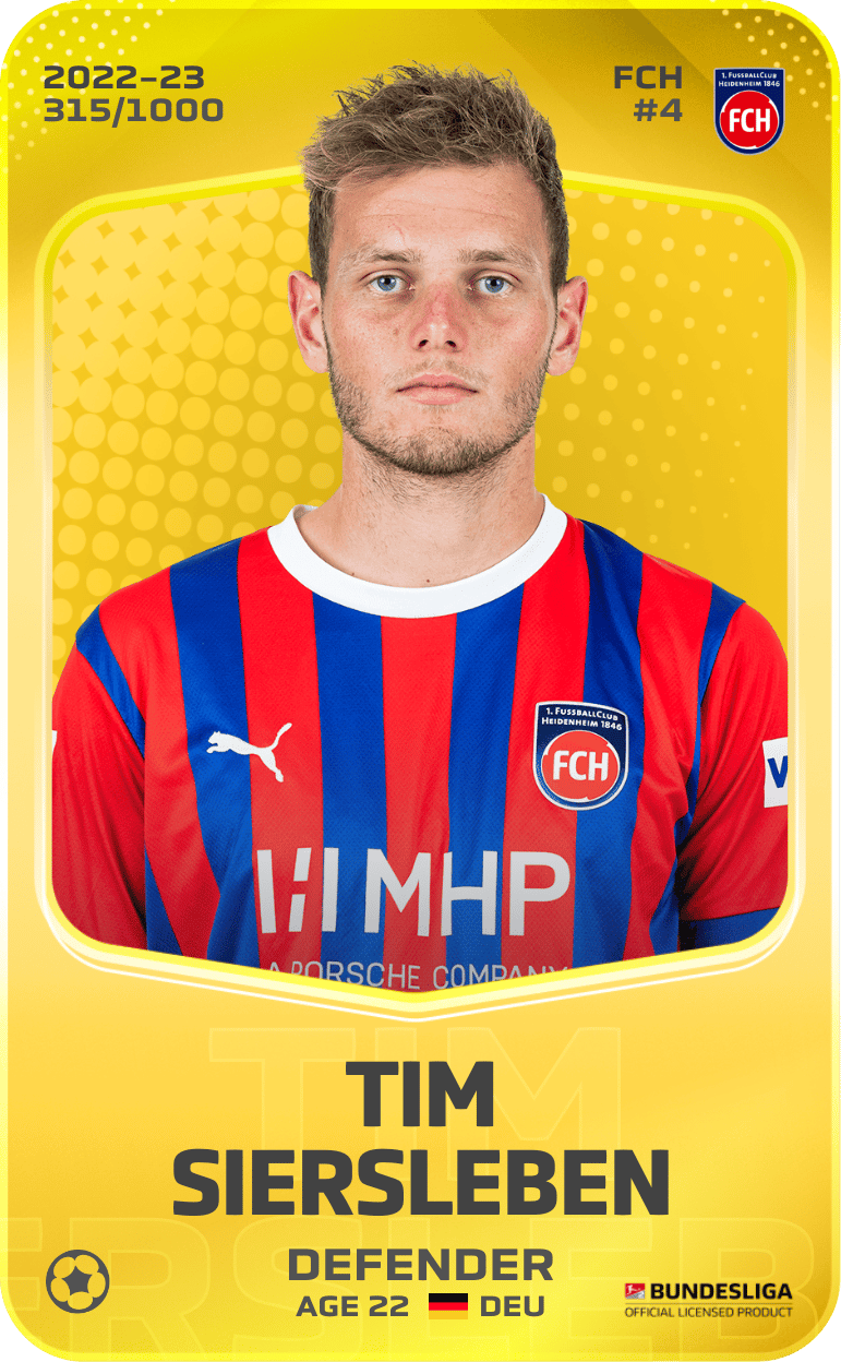 Tim Siersleben 2022-23 • Limited 315/1000