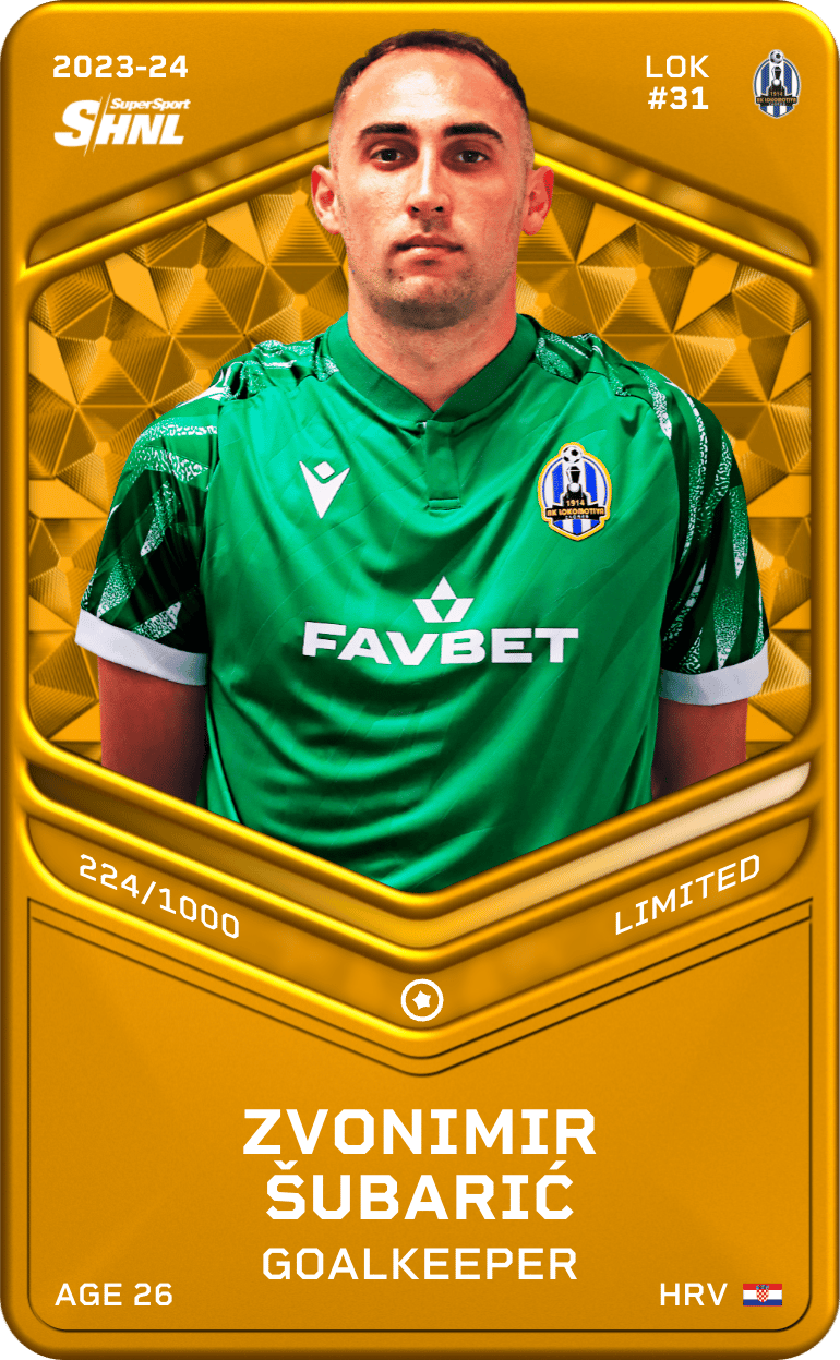Zvonimir Šubarić 2023-24 • Limited 224/1000