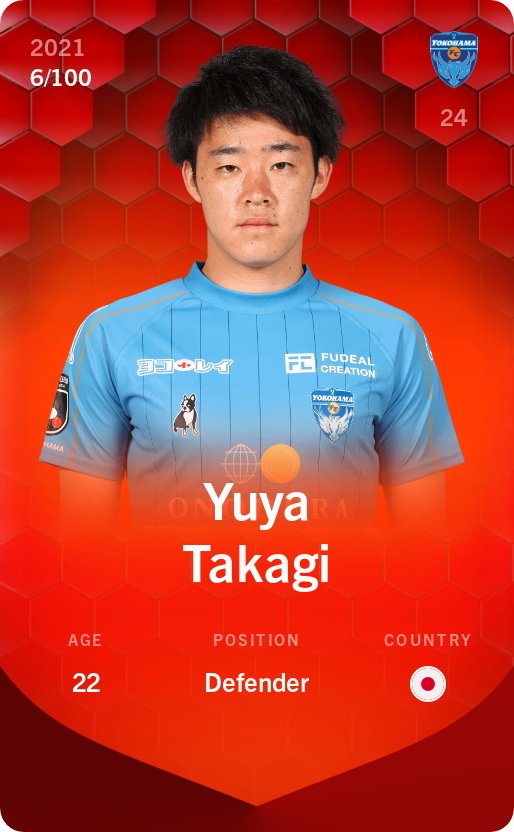 Sorare - Sorare Official - Yuya Takagi 2021-22 • Rare 6/100 - NFT # 32919760808386869504097413140929531345644832651838052949081081847213877730482