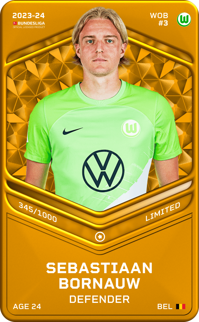 Sebastiaan Bornauw 2023-24 • Limited 345/1000