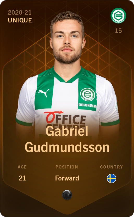 Sorare - Sorare Official - Gabriel Gudmundsson 2020-21 • Unique - NFT # 80736702049922054187657531861932449304402096307735937371470497425028409930990