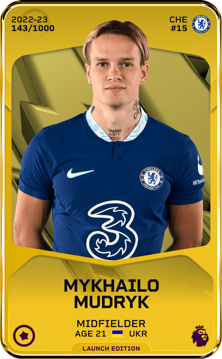 Mykhailo Mudryk 2022-23 • Limited 143/1000