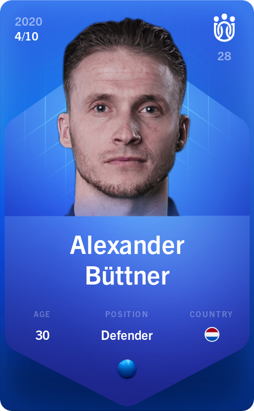 Sorare - Sorare Official - Alexander Büttner 2020-21 • Super Rare 4/10 - NFT # 7393698149990014649892073075778071900322840929657163054829120274632990658584