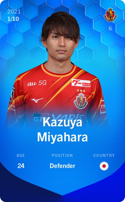 Sorare - Sorare Official - Kazuya Miyahara 2021-22 • Super Rare 1/10 - NFT # 79788016449232729547598275158728385615880235529586526390829963266584895274466