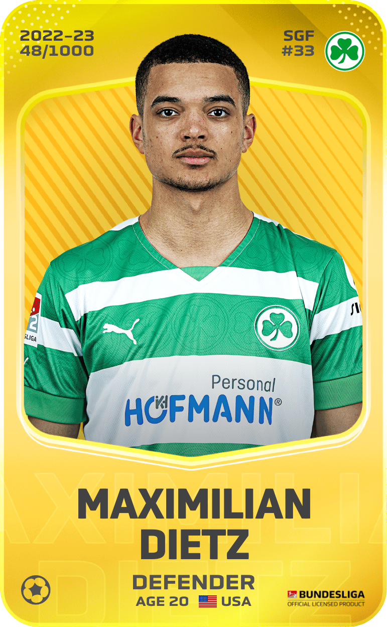 Maximilian Dietz 2022-23 • Limited 48/1000