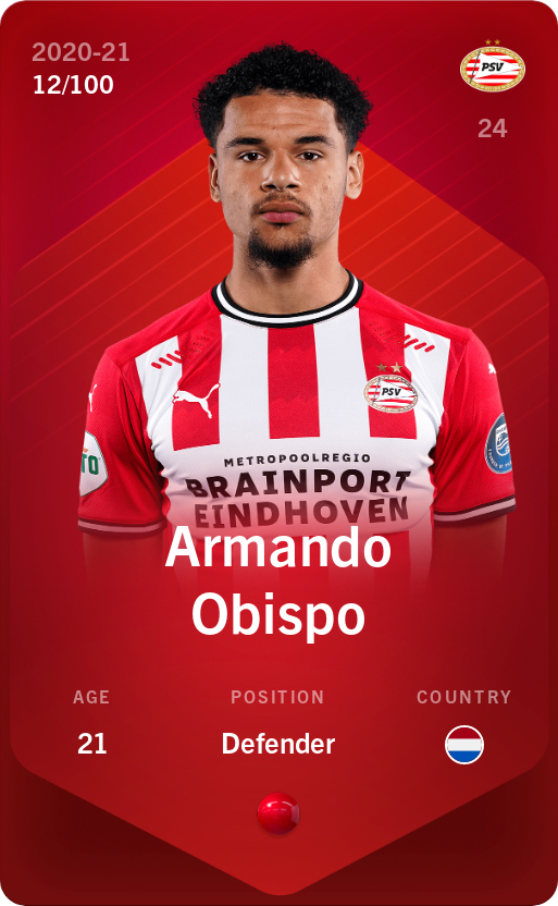 Sorare - Sorare Official - Armando Obispo 2020-21 • Rare 12/100 - NFT # 3882054298185122969951208938521373565711850053810746739727846015056886584058