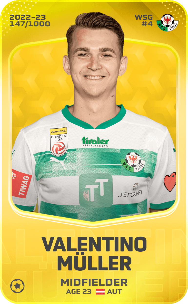 Valentino Müller 2022-23 • Limited 147/1000