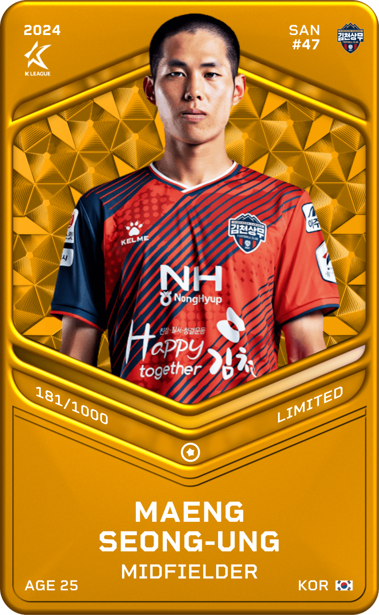 Maeng Seong-Ung 2024-25 • Limited 181/1000