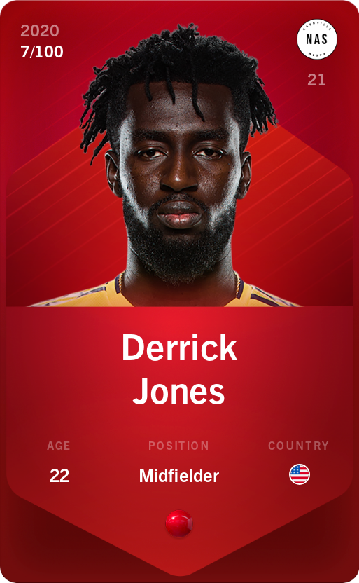 Sorare - Sorare Official - Derrick Jones 2020-21 • Rare 7/100 - NFT # 80137810288037294327105646096736416120608125190170207662751280737767077209827