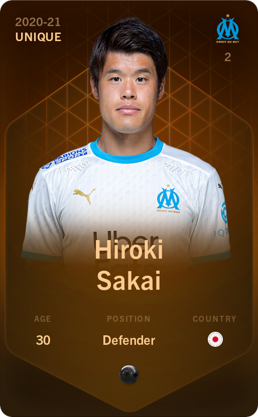 Sorare - Sorare Official - Hiroki Sakai 2020-21 • Unique - NFT # 74720744890663465194499090996353404131001183539648664599604494327378140982563