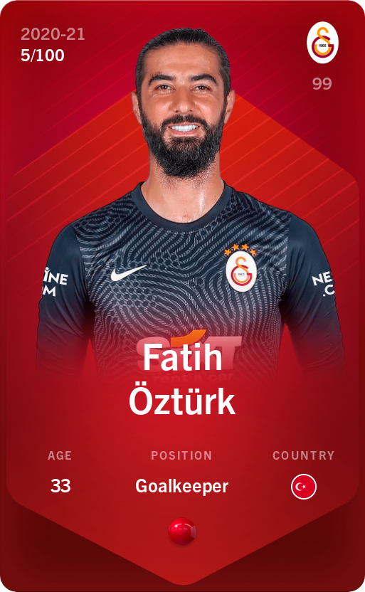 Sorare - Sorare Official - Fatih Öztürk 2020-21 • Rare 5/100 - NFT # 49829922223384856981486877578627963337973150533886827175748845275199242377859