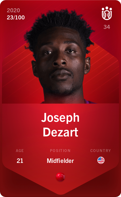 Sorare - Sorare Official - Joseph Dezart 2020-21 • Rare 23/100 - NFT # 108315565034359602641110212725582112353621124122129464786737370083461684718789