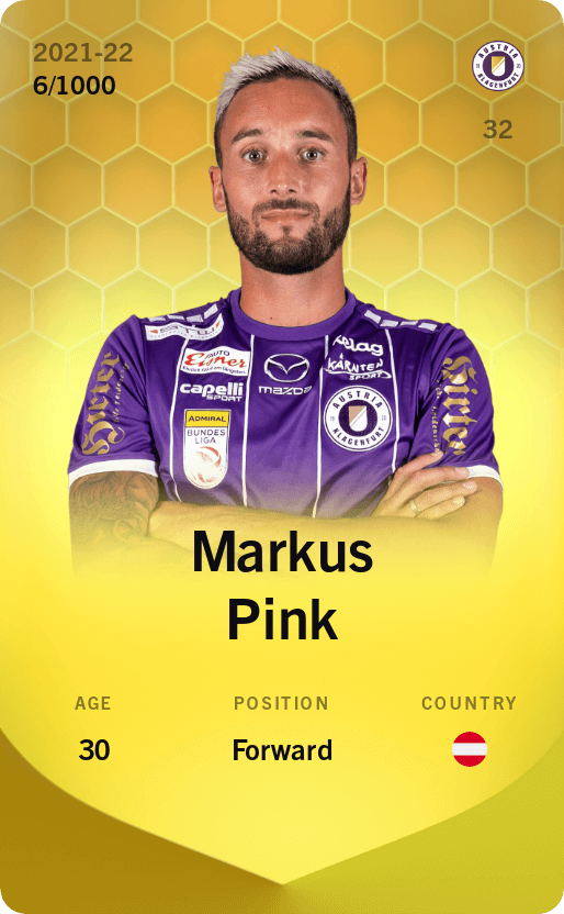 Markus Pink 2021-22 • Limited 6/1000