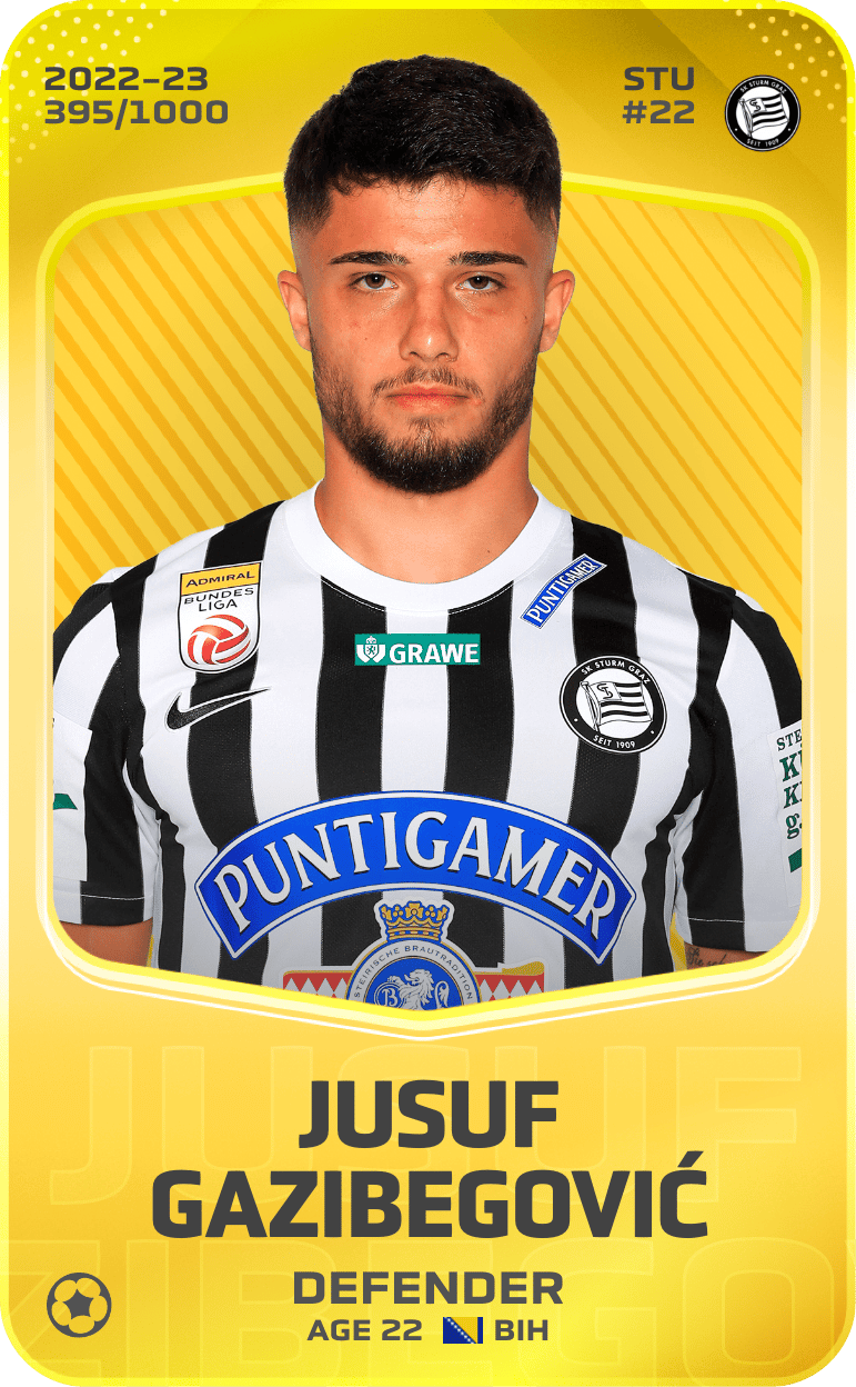 Jusuf Gazibegović 2022-23 • Limited 395/1000