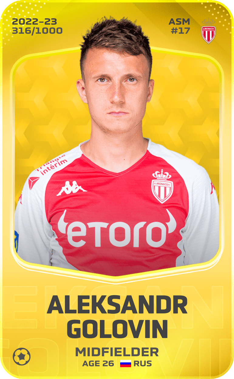 Aleksandr Golovin 2022-23 • Limited 316/1000