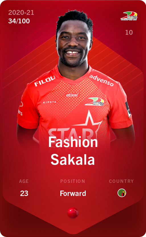 Sorare - Sorare Official - Fashion Sakala 2020-21 • Rare 34/100 - NFT # 25905945654314077407502475344672920198665793802970562052507139173393580038894