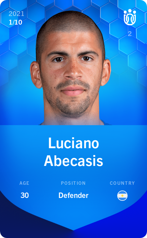 Sorare - Sorare Official - Luciano Abecasis 2021-22 • Super Rare 1/10 - NFT # 24796945718970866911197877713716665336329384239135802053578532641322606568512