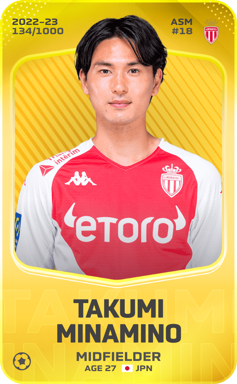 Takumi Minamino 2022-23 • Limited 134/1000