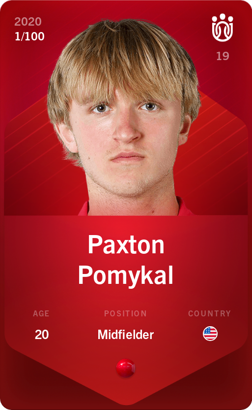 Sorare - Sorare Official - Paxton Pomykal 2020-21 • Rare 1/100 - NFT # 59394286311838726973468604752556846244240668670961162107625200766114559293433