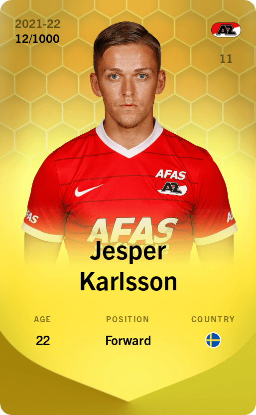 Jesper Karlsson 2021-22 • Limited 12/1000