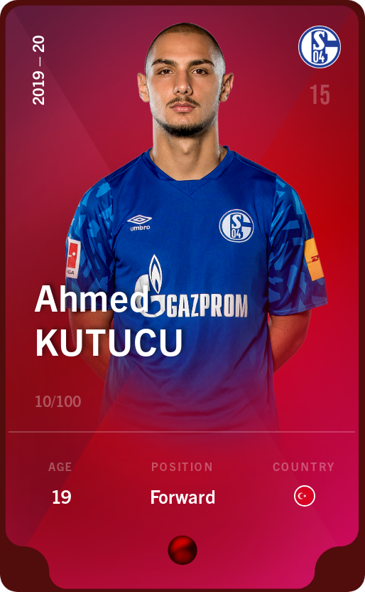 Sorare - Sorare Official - Ahmed Kutucu 2019-20 • Rare 10/100 - NFT # 99267079869099299207906456062255819762171693841020086539831811189642960940113