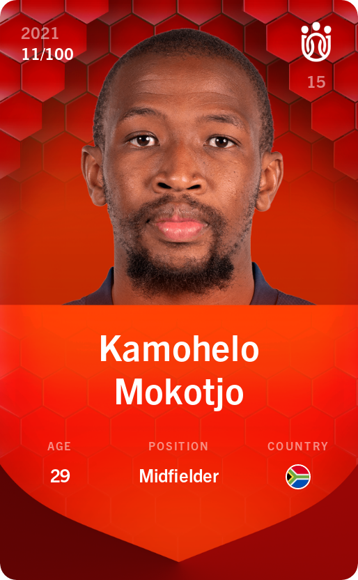 Sorare - Sorare Official - Kamohelo Mokotjo 2021-22 • Rare 11/100 - NFT # 2722664336273511179231094454349802625079621450475349072162227044015675604288