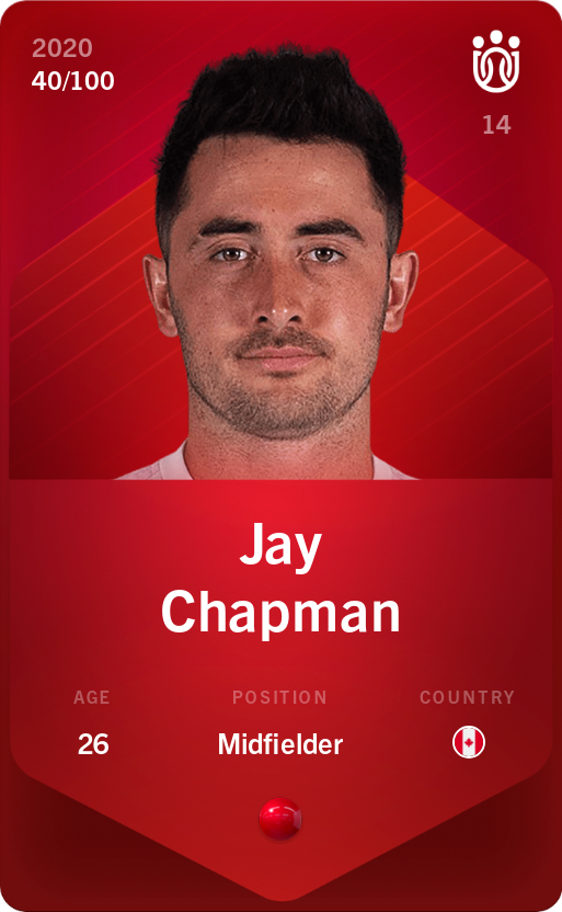 Sorare - Sorare Official - Jay Chapman 2020-21 • Rare 40/100 - NFT # 87541939504419413182251824069304569578552651024793791221646656249773091408911