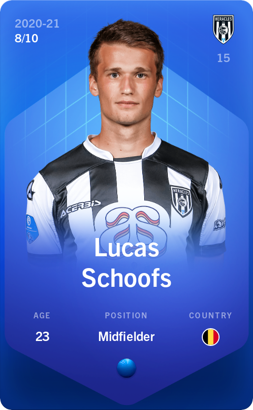 Sorare - Sorare Official - Lucas Schoofs 2020-21 • Super Rare 8/10 - NFT # 66122677539452203970081546826753838564419617441062655868057743869576843323211