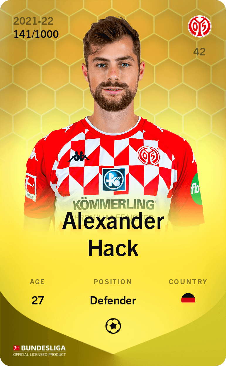 Alexander Hack 2021-22 • Limited 141/1000