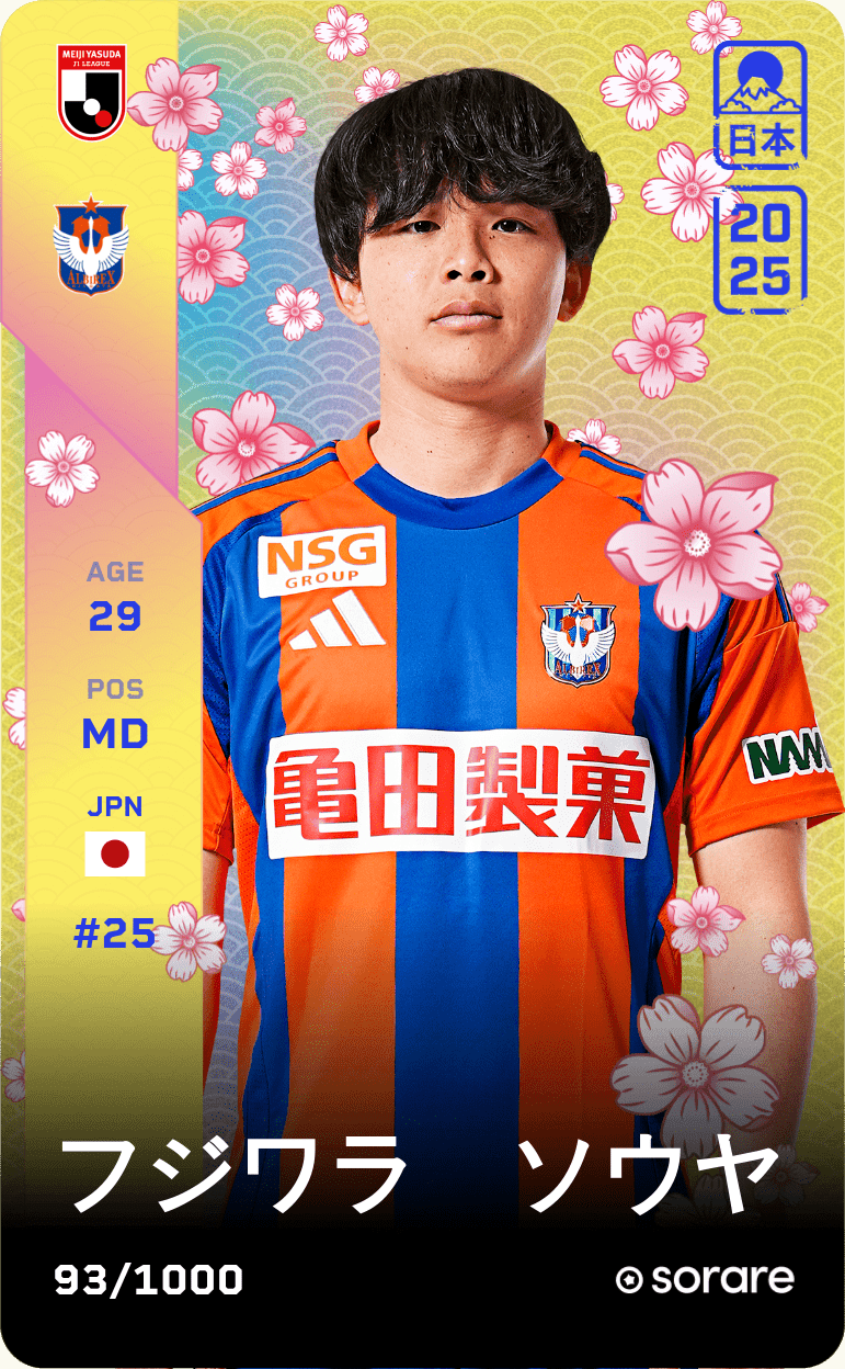Soya Fujiwara 2025-26 • Limited 93/1000