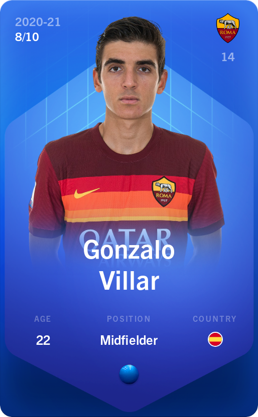 Sorare - Sorare Official - Gonzalo Villar 2020-21 • Super Rare 8/10 - NFT # 22721401118438769734924434460667590742791218535507133911931599453426658547025