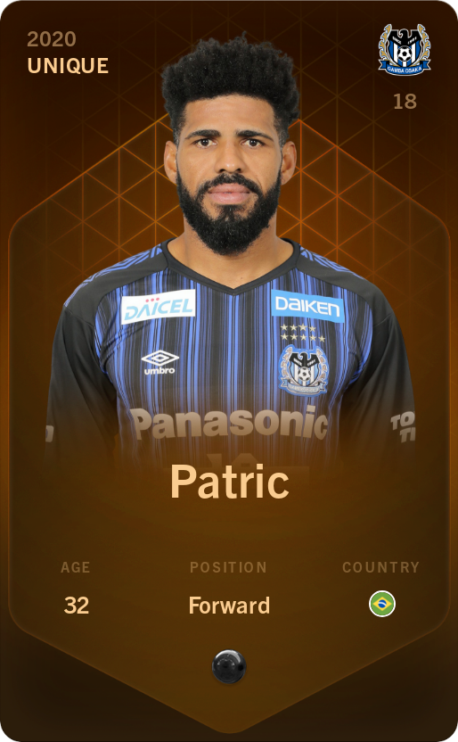 Sorare - Sorare Official - Patric 2020-21 • Unique - NFT # 43537662679708405923575063632133619192906015019160477165754388078816599924837