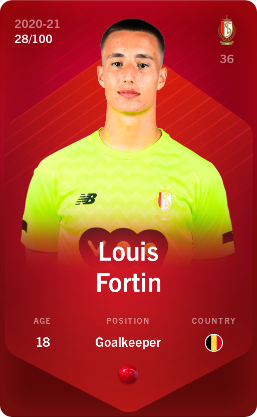 Sorare - Sorare Official - Louis Fortin 2020-21 • Rare 28/100 - NFT # 29128301504474256774561528948265679045266094909983197851788623497216519945192