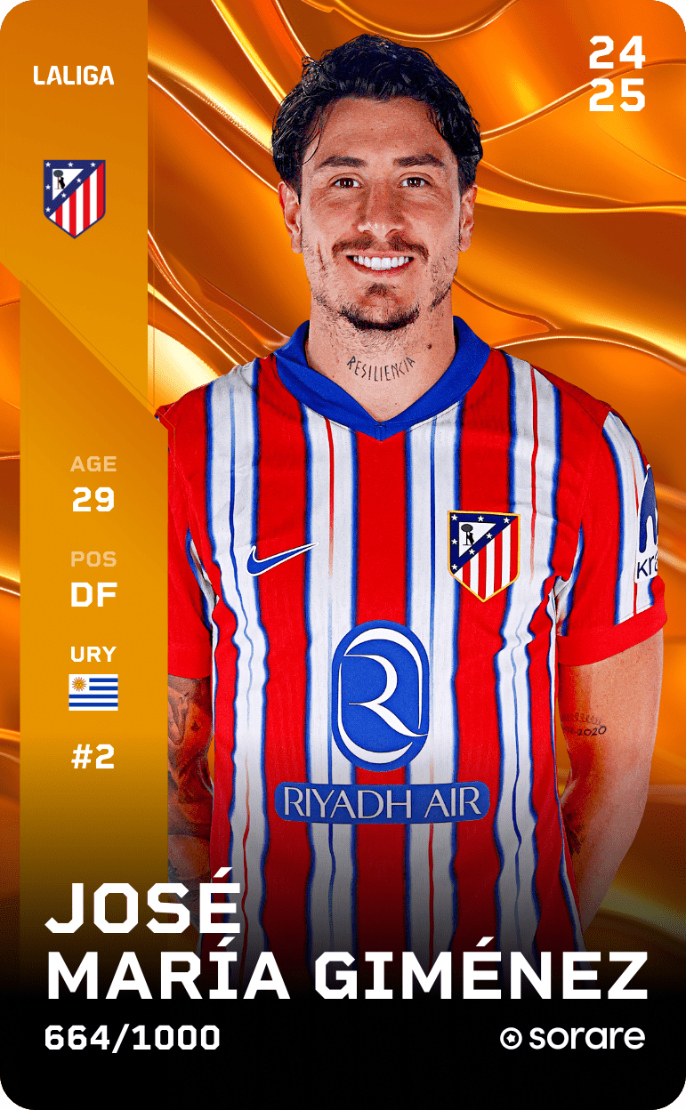 José María Giménez 2024-25 • Limited 664/1000