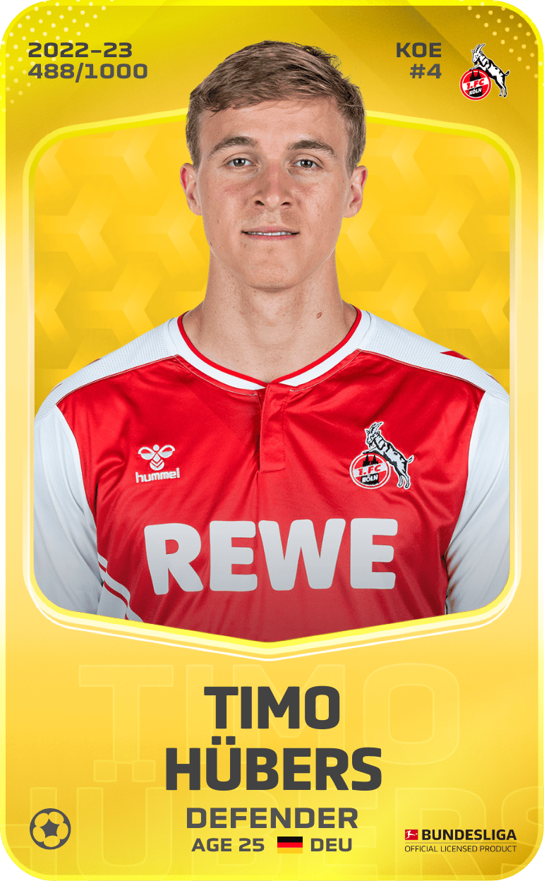 Timo Hübers 2022-23 • Limited 488/1000