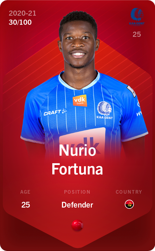 Sorare - Sorare Official - Nurio Fortuna 2020-21 • Rare 30/100 - NFT # 107873002658898002180952765782687813567208845305377739900148913624894622273011