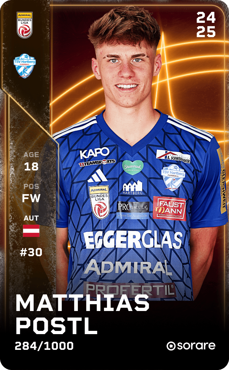 Matthias Postl 2024-25 • Limited 284/1000