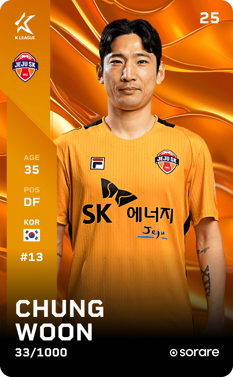 Jeong Woon 2025-26 • Limited 33/1000