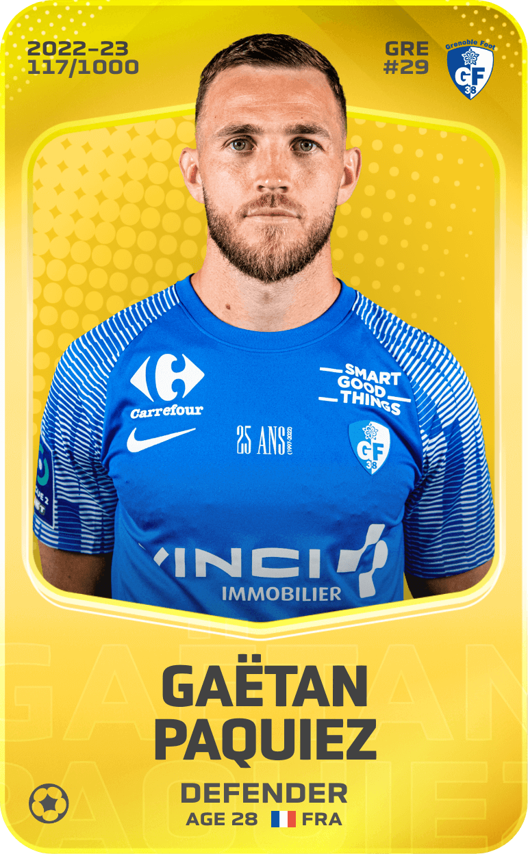 Gaëtan Paquiez 2022-23 • Limited 117/1000