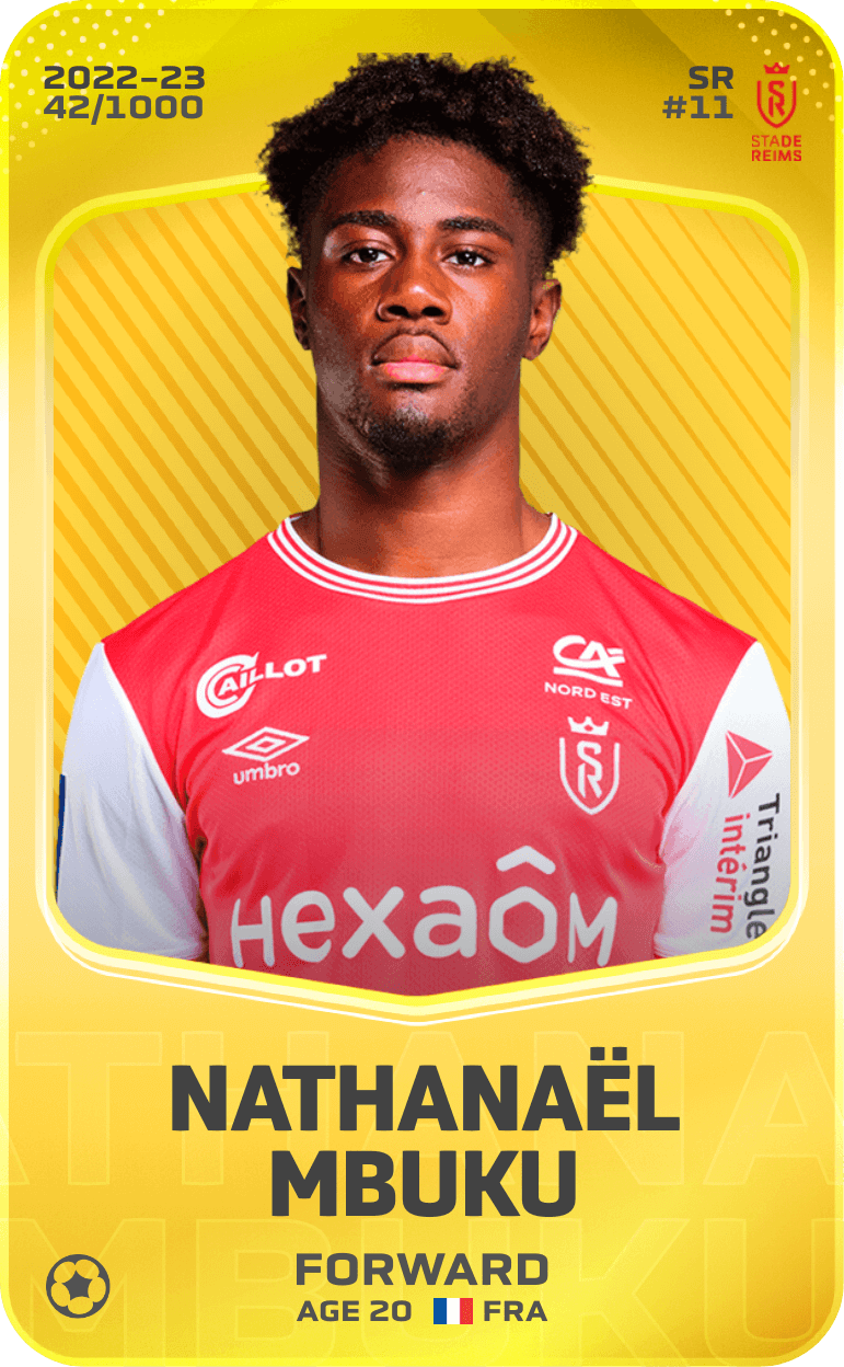 Nathanaël Mbuku 2022-23 • Limited 42/1000