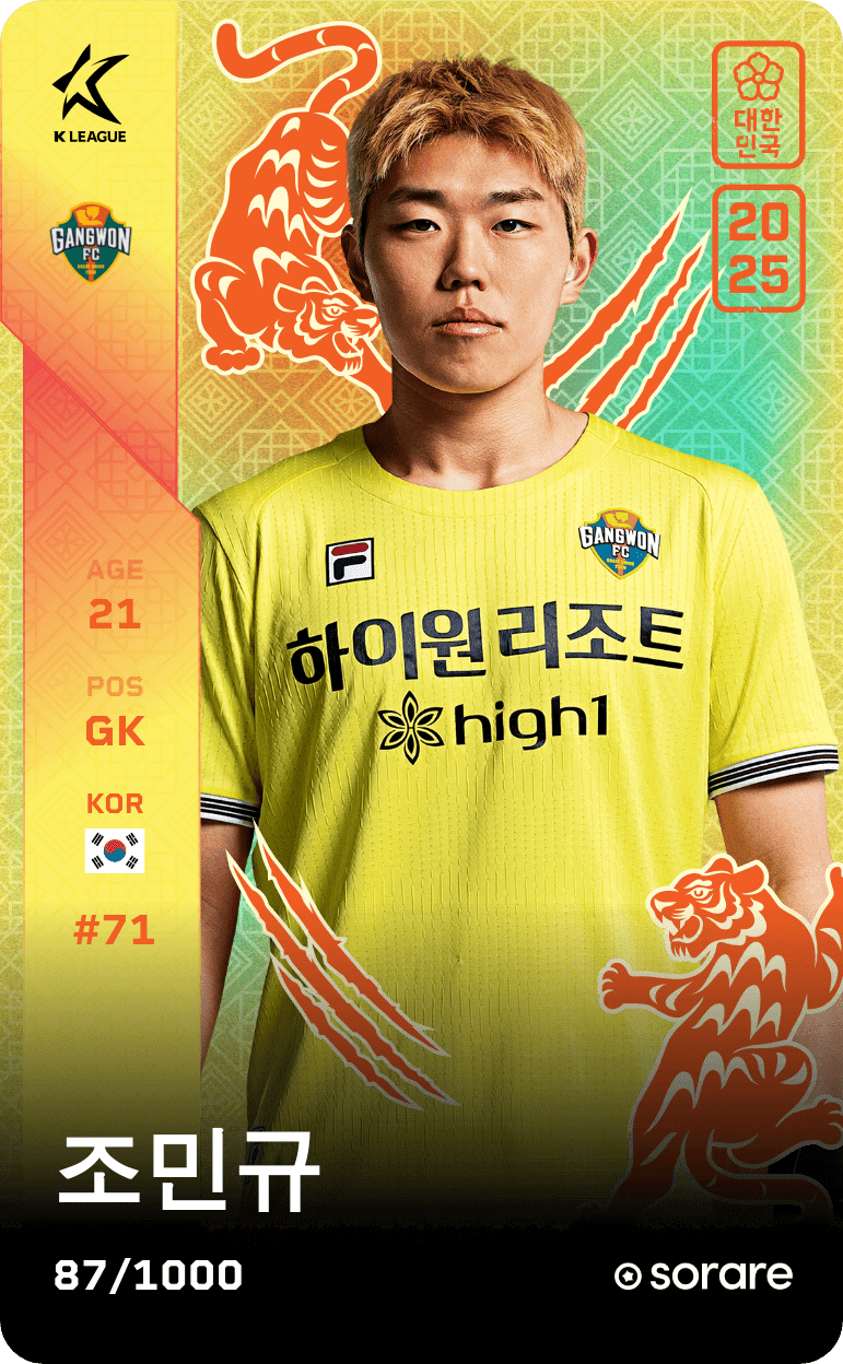Cho Min-Kyu 2025-26 • Limited 87/1000