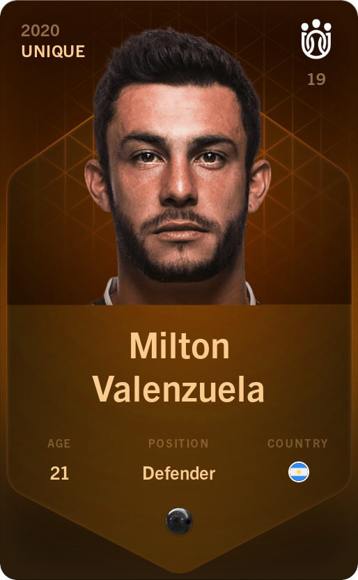 Sorare - Sorare Official - Milton Valenzuela 2020-21 • Unique - NFT # 99232455151161462402074130638514312092936031584029957139322848488320806111678