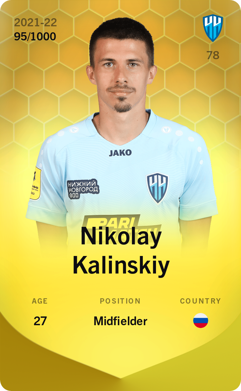 Nikolay Kalinskiy 2021-22 • Limited 95/1000