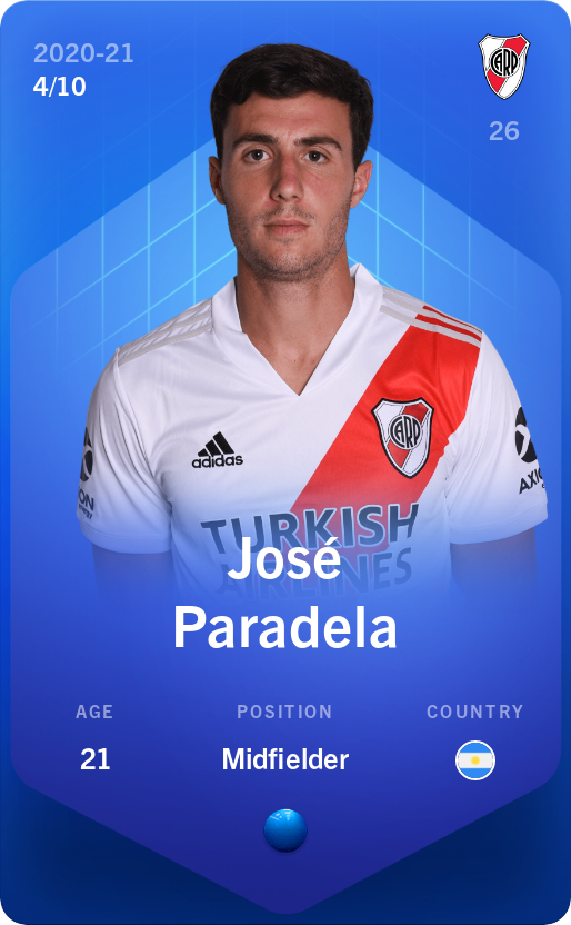 Sorare - Sorare Official - José Paradela 2020-21 • Super Rare 4/10 - NFT # 50188596430750960174856152026878589986308469327716617896302887916197242080823
