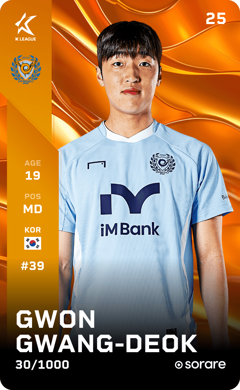 Kwon Kwang-Deok 2025-26 • Limited 30/1000