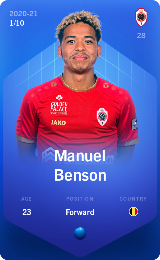 Sorare - Sorare Official - Manuel Benson 2020-21 • Super Rare 1/10 - NFT # 100391710460556226992348290857866022913533289224074162864385052963047328249060