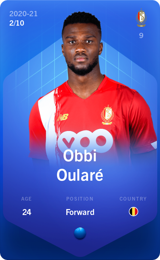 Sorare - Sorare Official - Obbi Oularé 2020-21 • Super Rare 2/10 - NFT # 44937622348517513656251819287482847086193350920812985242102536946739224680735