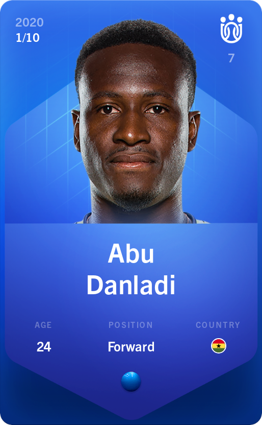 Sorare - Sorare Official - Abu Danladi 2020-21 • Super Rare 1/10 - NFT # 39031730914812712010849360391176741384446536138311369481922328730459598898357