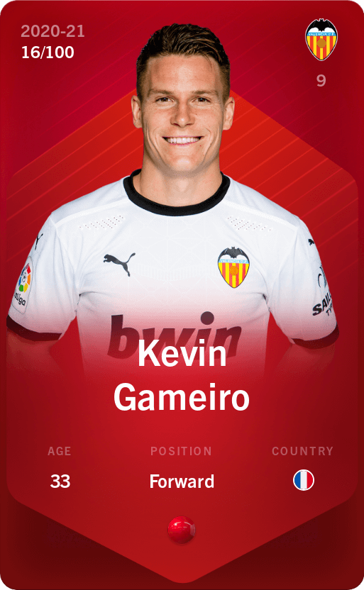 Kevin Gameiro 2020 21 Rare 16 100